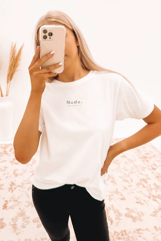 Nude. Organic Heritage Tee White