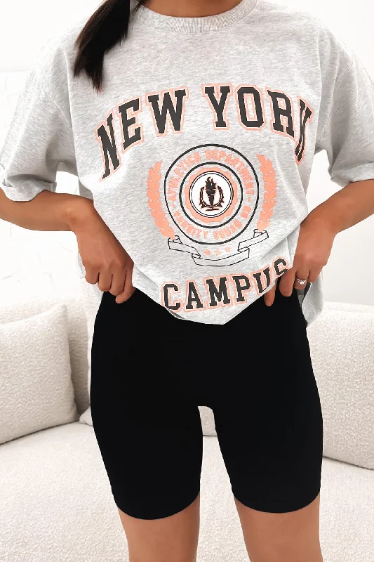 NY Campus Tee Snow Marle