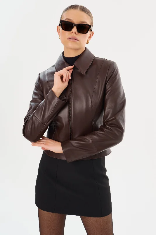 OCEANA | Fitted Leather Jacket