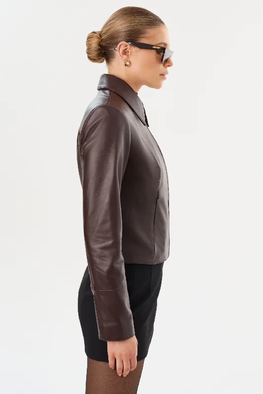 OCEANA | Fitted Leather Jacket