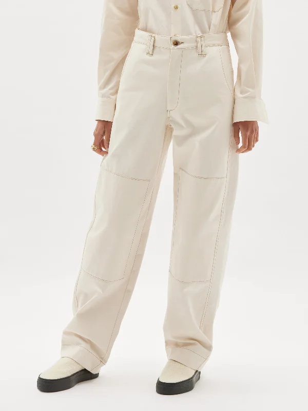 organic twill double knee pant