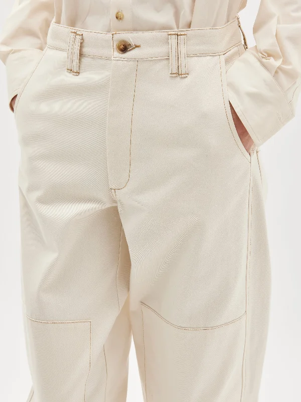 organic twill double knee pant