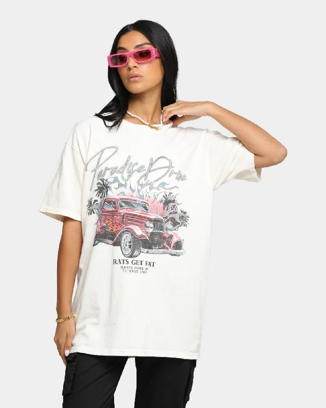 Rats Get Fat Paradise Drive Vintage T-Shirt Natural