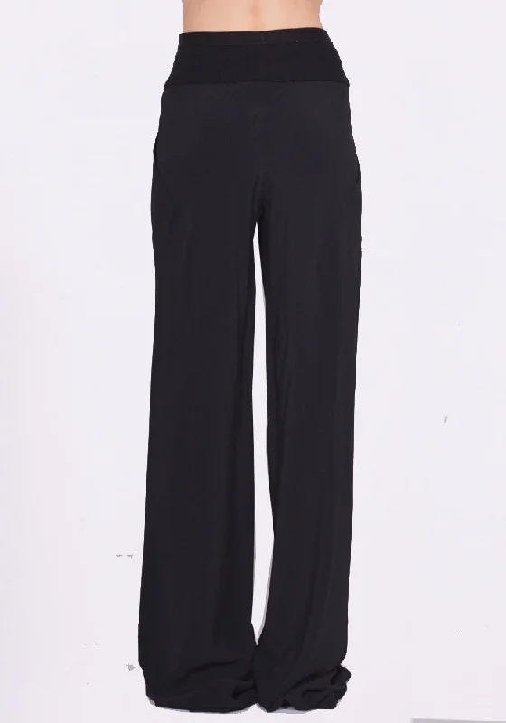 RICK OWENS WOMEN RO02C1301 CC 09 BIAS PANTS BLACK