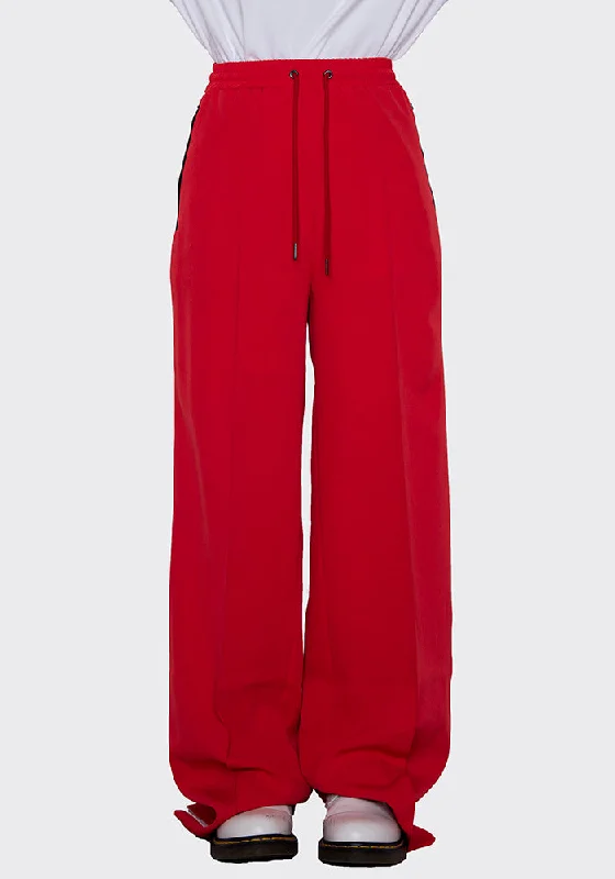 ROKH R1CA64 WM 08 TRACKSUIT TROUSERS RED