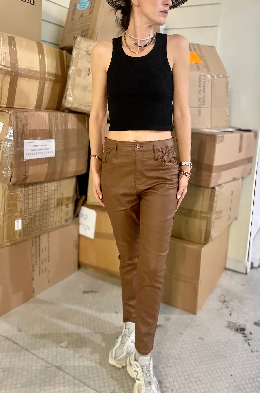 Sample vegan brown pants