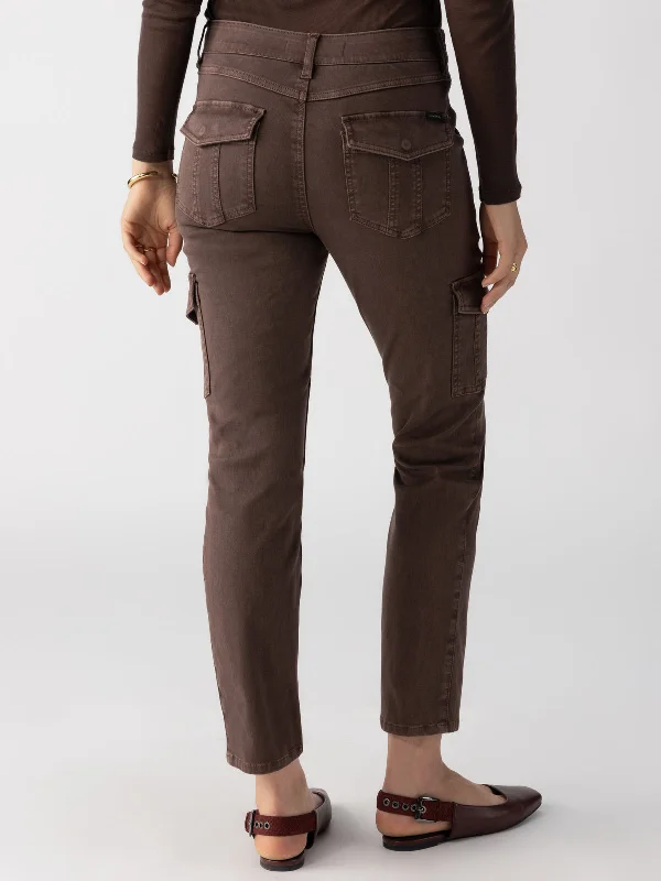 Sculpted Hayden Cargo Standard Rise Pant Brown Sugar