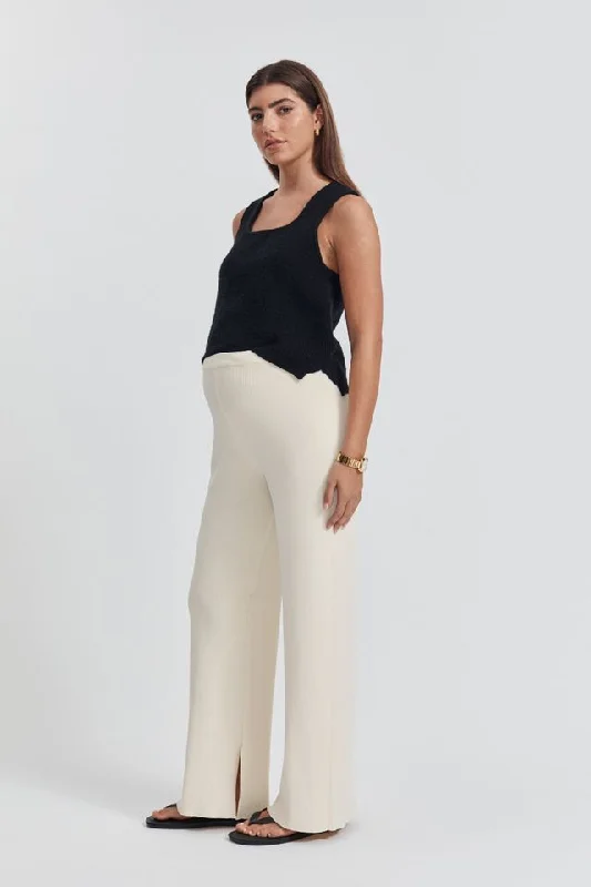 Celeste Wide Leg Pant (Buttercream)