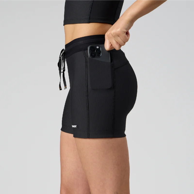 Cadence™ 5"" Women's Compression Shorts - Black