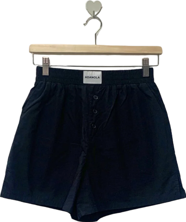 Adanola Black Organic Cotton Shorts UK XS