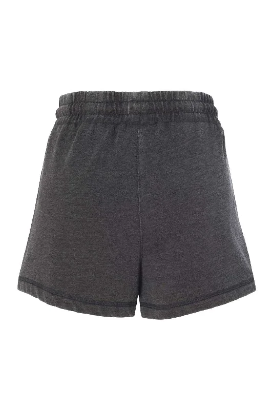 Boxercraft Womens Enzyme Washed Rally Shorts w/ Pockets - Charcoal Grey - NEW