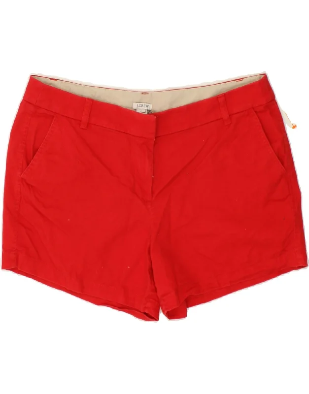 J. CREW Womens Chino Shorts US 14 XL W36  Red Cotton