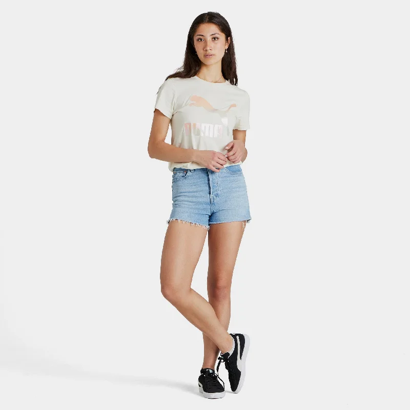 Levi's Women's Ribcage Shorts / Bernal Frost