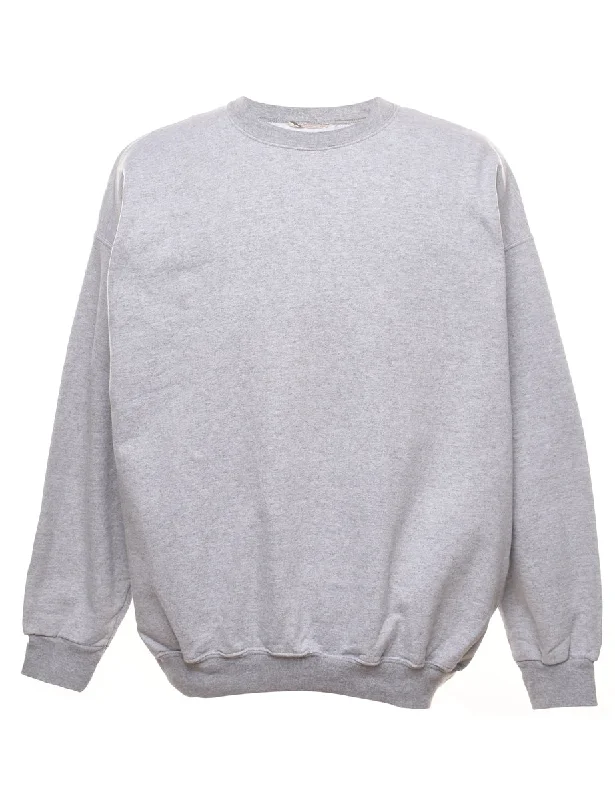 Marl Grey Plain Sweatshirt - XL