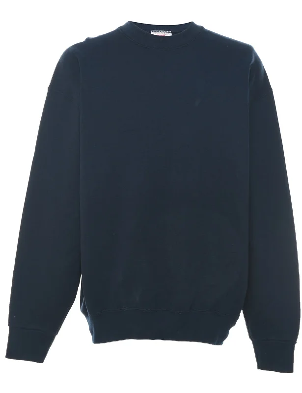 Navy Plain Sweatshirt - XL