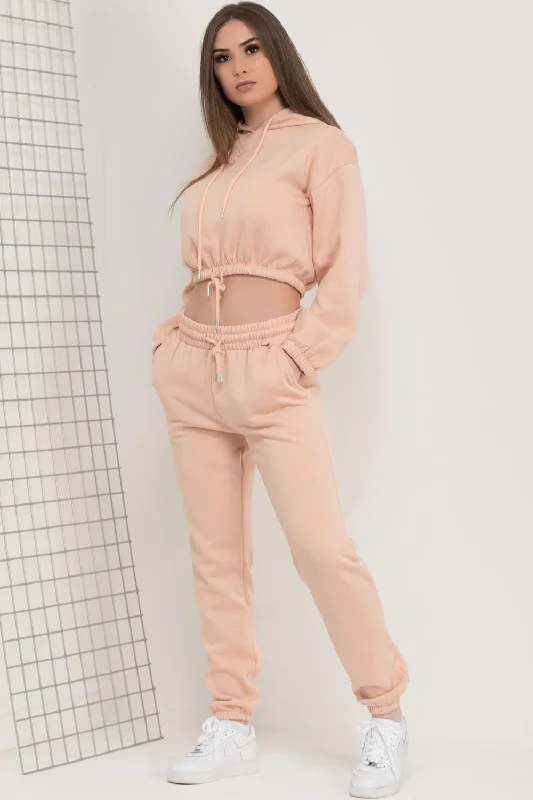 Pink Loungewear Set With Drawstring Waist