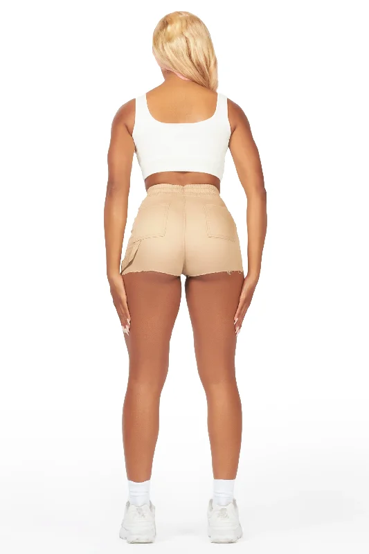 Kikilomo Tan Cargo Short