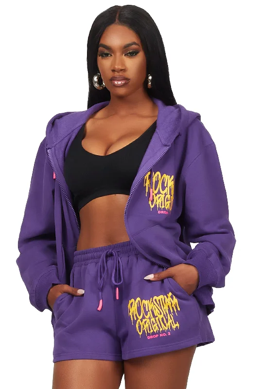 Imajen Purple Short Set