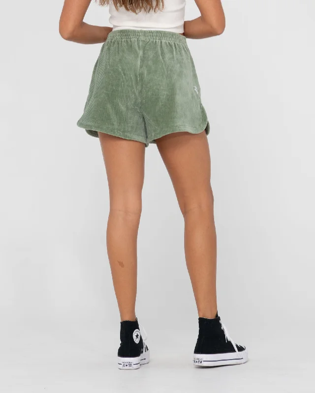 Rusty Bronte High Waisted Cord Shorts