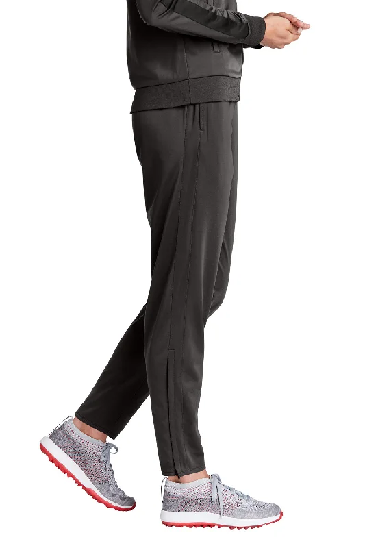 Sport-Tek Womens Tricot Track Pants w/ Pockets - Graphite Grey