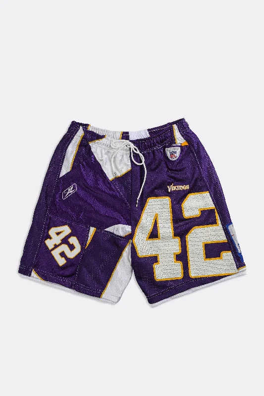 Unisex Rework Vikings NFL Jersey Shorts - Women-L, Men-M