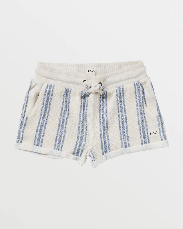 Waves And Rays Fleece Bottom - Bayside Stripe