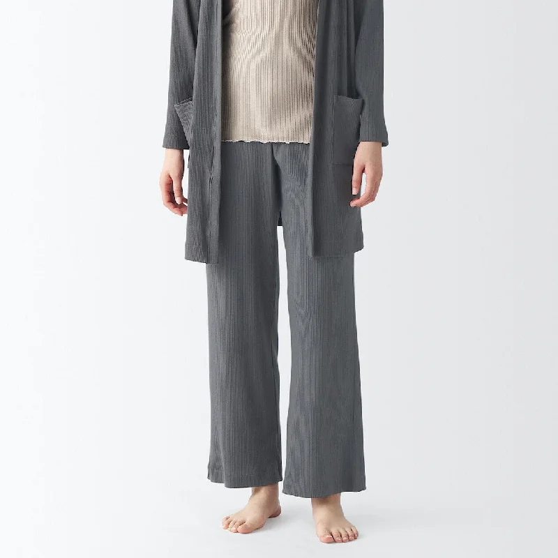 Smooth Ribbed Loungewear Pants