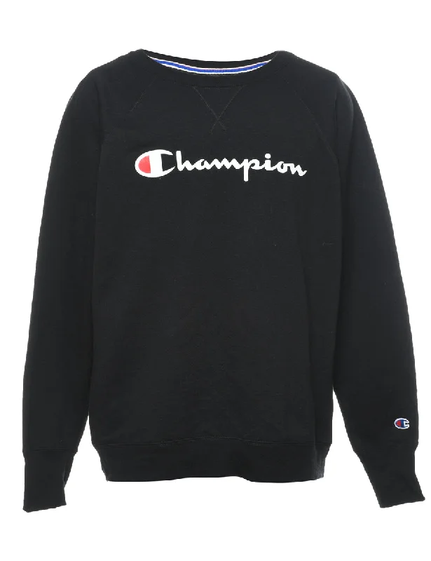 Champion Black & White Sweatshirt - L