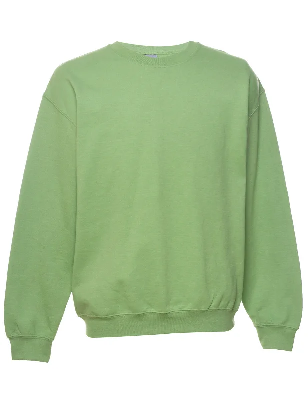 Green Plain Sweatshirt - M