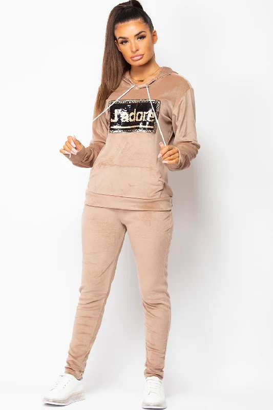 Nude J`adore Sequin Velour Loungewear Set