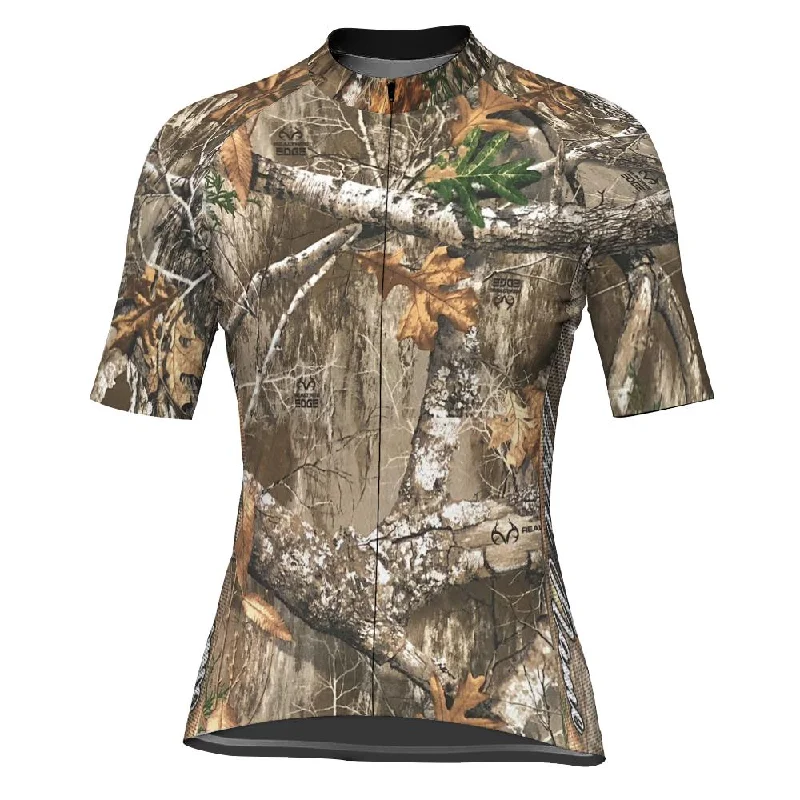 Customized Camo Short Sleeve Cycling Jersey for Women