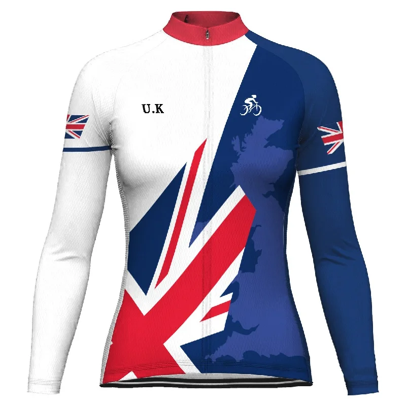 Customized Uk Long Sleeve Cycling Jersey for Women