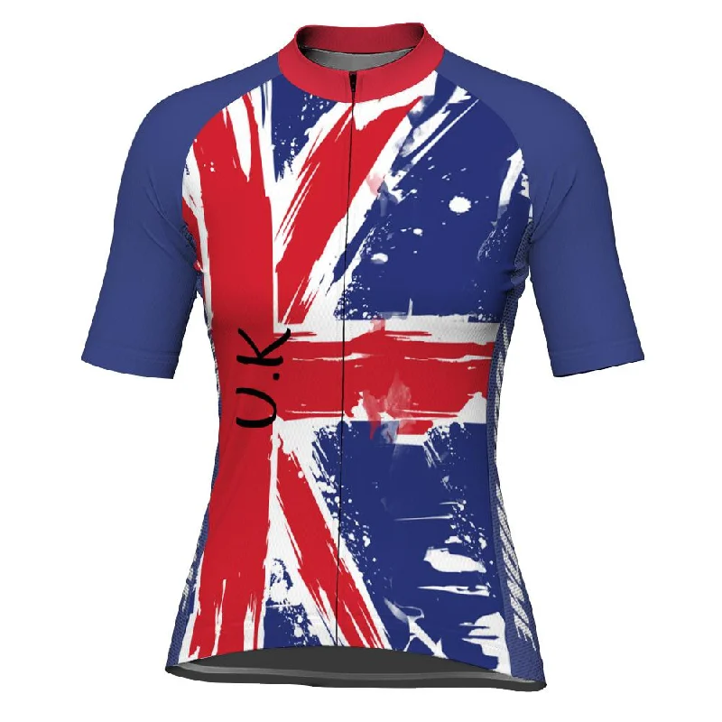 Customized Uk Short Sleeve Cycling Jersey for Women