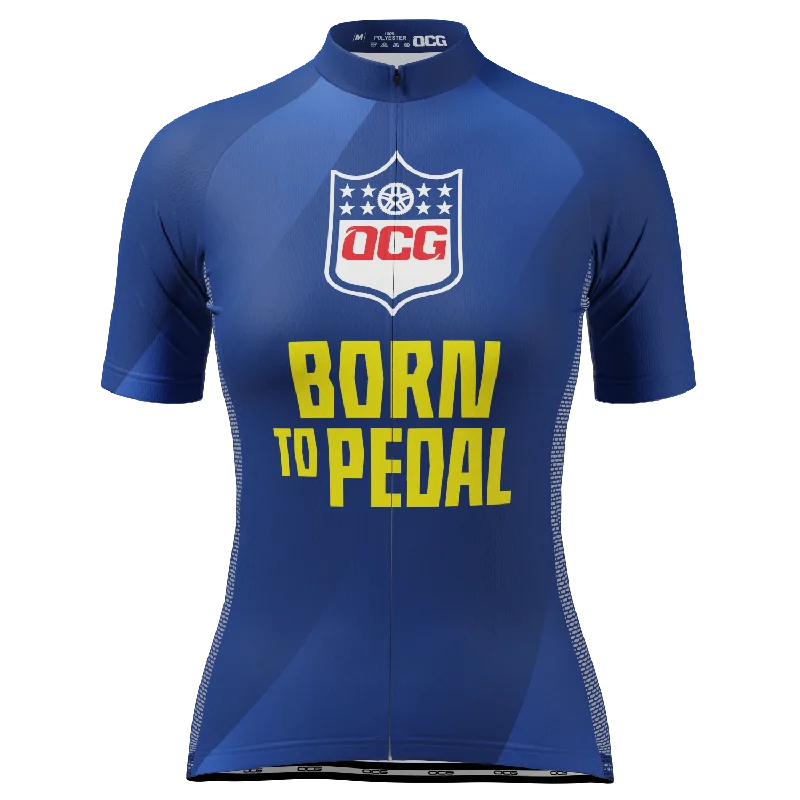 Women's Born To Pedal Short Sleeve Cycling Jersey