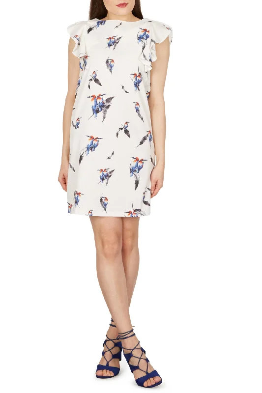 Bird Print Dress
