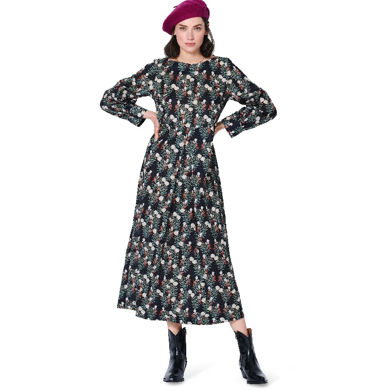 Burda Sewing Pattern 5975 Misses' Dress with Scoop Neckline