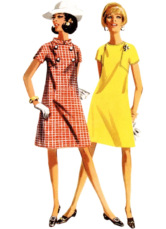 Butterick Sewing Pattern 6990 Vintage 1960's One-Piece dress