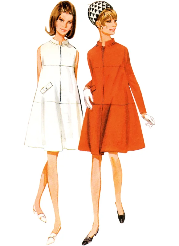 Butterick Sewing Pattern 6991 Vintage 1960's One-Piece Dress