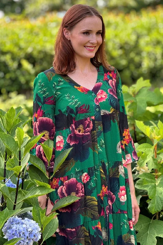 Corsica Meri Dress - Tropical Poppy