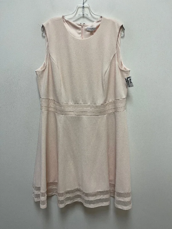 Pink Dress Casual Short Calvin Klein, Size 2x