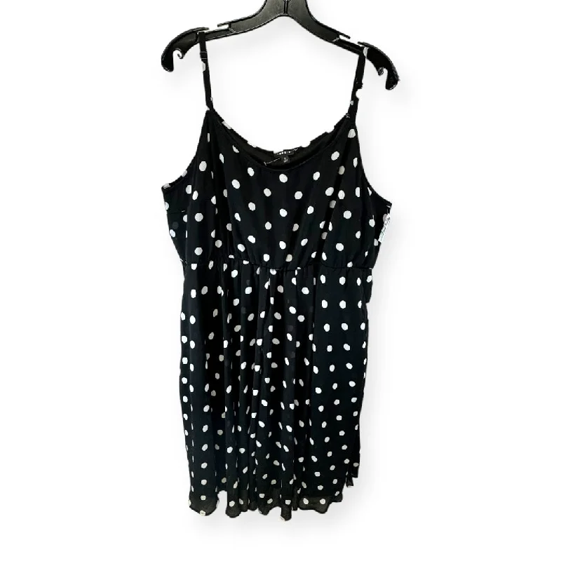 Polkadot Pattern Dress Casual Short Torrid, Size 3x