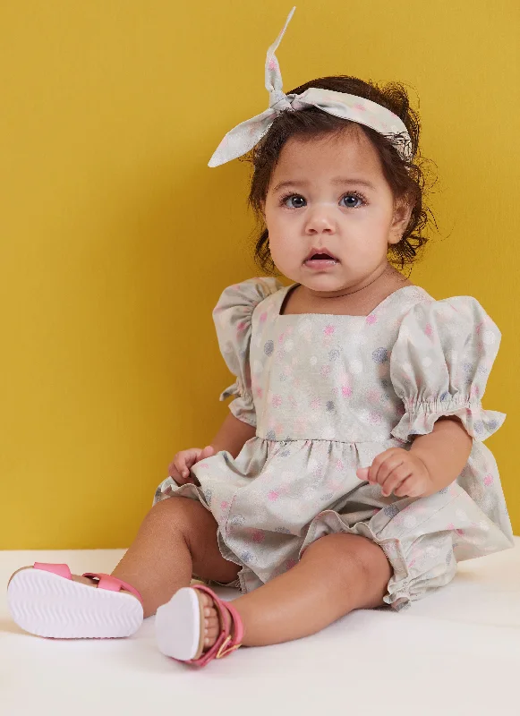 Butterick sewing pattern 6950 Babies' Rompers, Dress, Bloomers and Headband