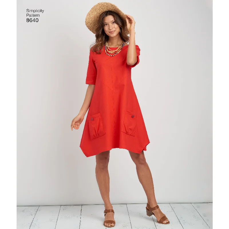 Simplicity Pattern 8640  loose fitting dress