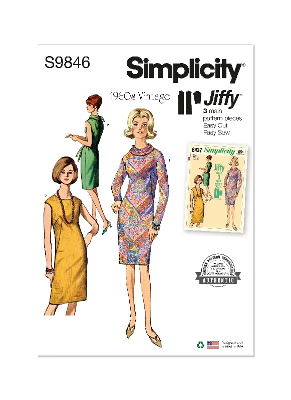 Simplicity Sewing Pattern 9846 Misses' Dress