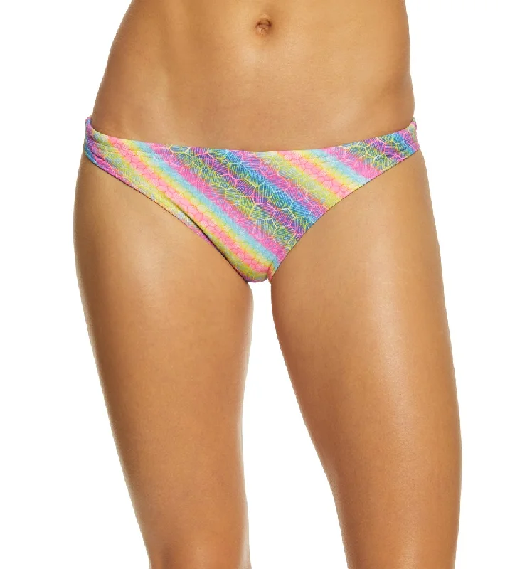 Arena Women's Rulebreaker Real Bikini Bottom Paparazzi Multi Bikini with tie sides, Adjustable, Comfortable, Trendy