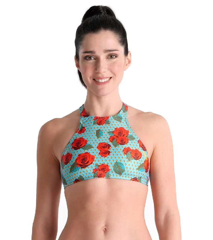 Arena Women's Rulebreaker Think Crop Top Bikini Top Crochet one-piece, Boho, Sexy, Comfortable
