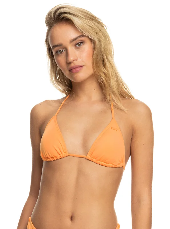 Beach Classics Tiki Triangle Bikini Top - Mock Orange Crochet bikini set, Boho, Sexy, Trendy