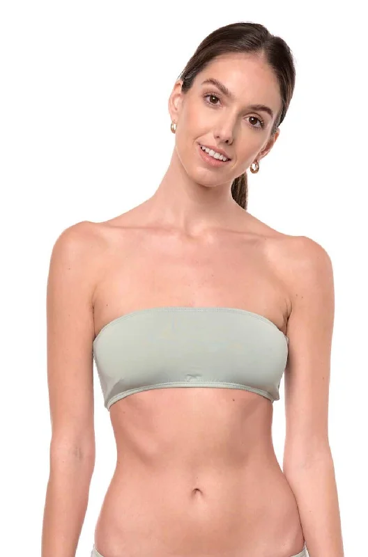 Giovanna Bandeau Bikini Top Sage Green Sports bikini, Active, Trendy, Comfortable