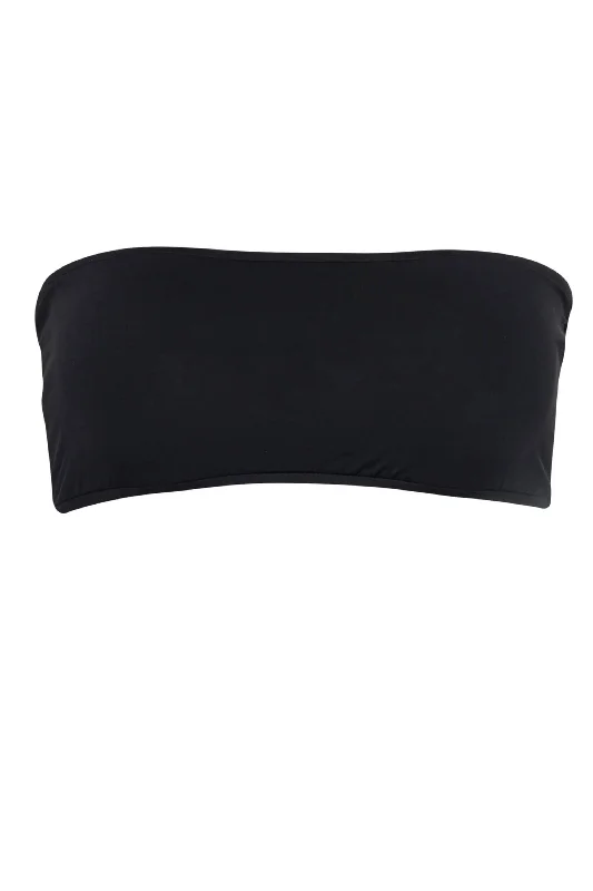Giovanna Bandeau Bikini Top Black One-shoulder bikini, Elegant, Chic, Summer style