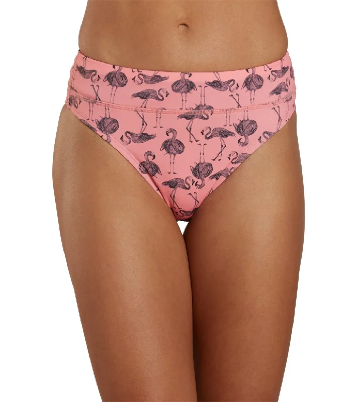 JOLYN Women's Zoe Papaya Flammy Bikini Bottom Back tie bikini, Sexy, Trendy, Comfortable JOLYN Women's Zoe Papaya Flammy Bikini Bottom Back tie bikini, Sexy, Trendy, Comfortable